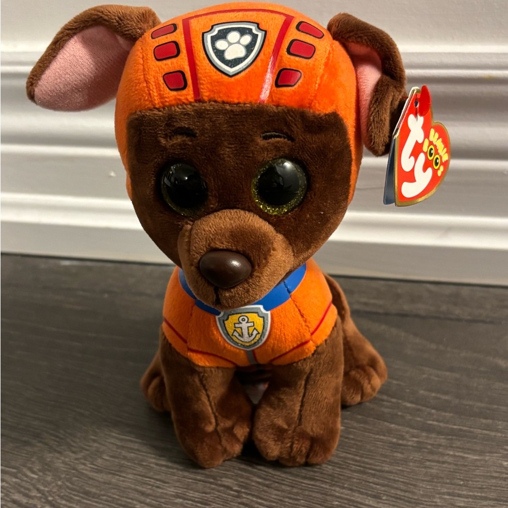 TY Beanie Babies Paw Patrol Dog Zuma  Character Plush Toy